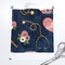 Scale Floral Nurse Nursing Blue Little Arrow Themed Custom Printed Fabric by Spoonflower Various Fabrics by the Yard or Fat Quarter
